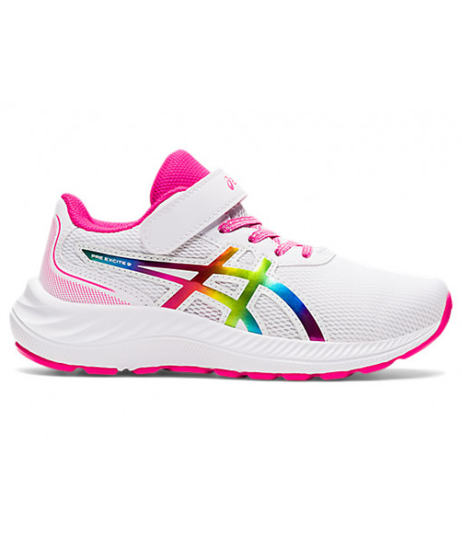Asics Pre Excite 9 PS Junior, White / Pink Glo