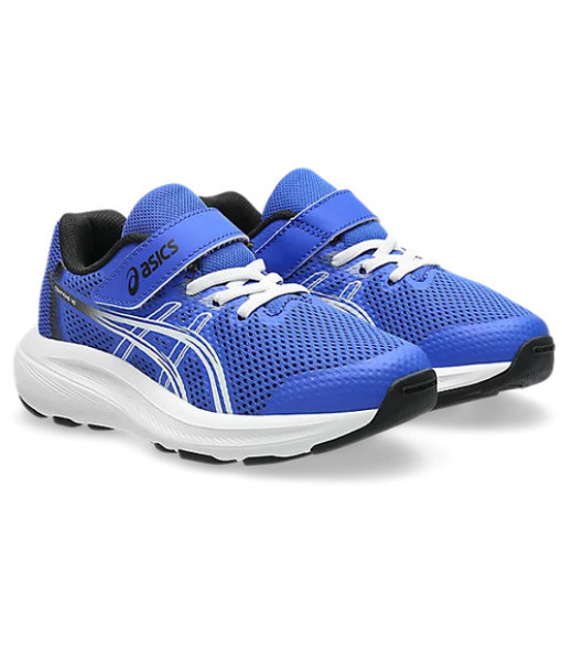 Asics Contend 10 PS Enfant, Neon Blue / White