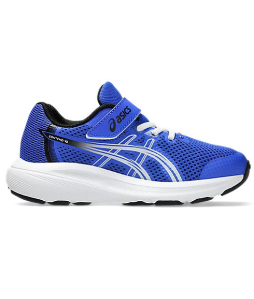 Asics Contend 10 PS Enfant, Neon Blue / White
