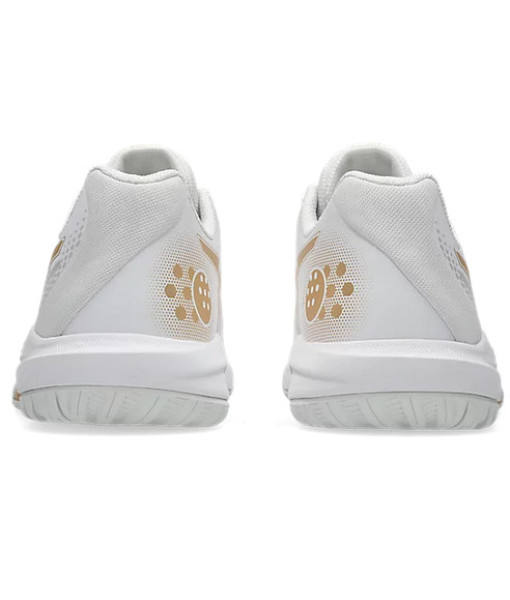 Asics Gel-Dedicate 9 Femme, White/Champagne