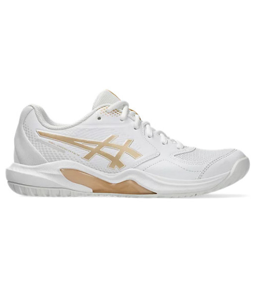 Asics Gel-Dedicate 9 Femme, White/Champagne