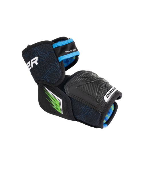 Protège-Coudes Bauer X Junior, Noir/Bleu