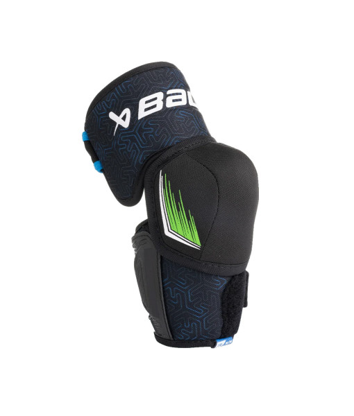 Protège-Coudes Bauer X Junior, Noir/Bleu