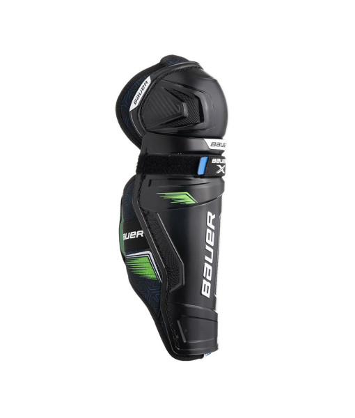 Jambières Bauer X Junior, Noir/Bleu