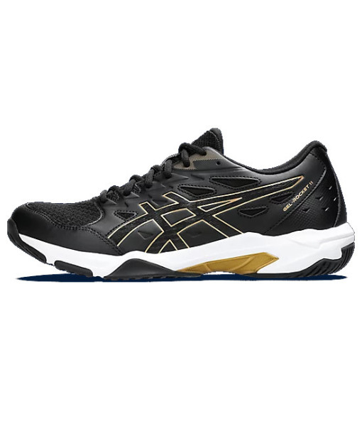 Asics Gel-Rocket 11 Homme, Black/Pure Gold