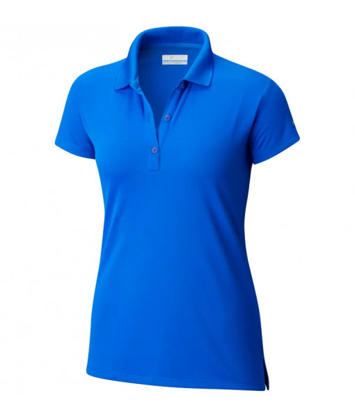 Polo Columbia Innisfree Manches Courtes Femme, Blue Macaw