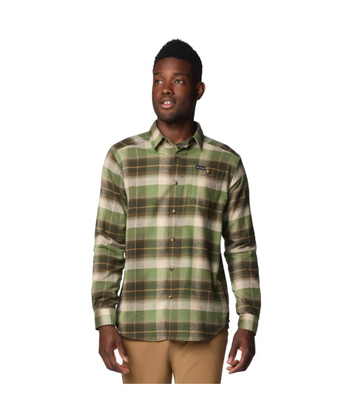 Chemise Columbia Cornell Woods Flanelle Manche Longue Homme, Stone Green/Multi Tartan