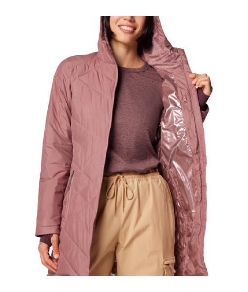 Manteau Columbia Heavenly Long à Capuchon Femme, Figue