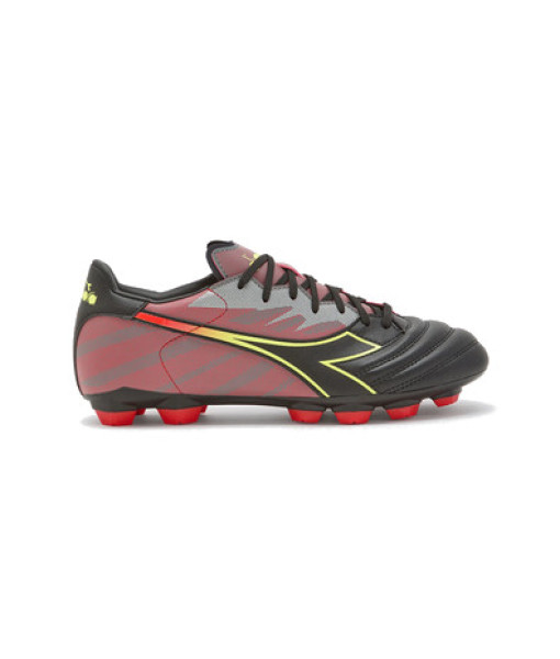Soulier Diadora Brasil Elite Veloce, Noir/Rouge/Jaune, Senior