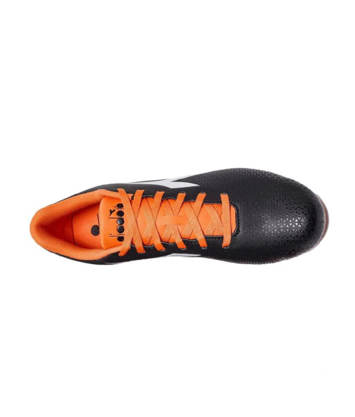 Soulier Soccer Diadora Pichichi 6, Noir/Blanc/Orange, Senior