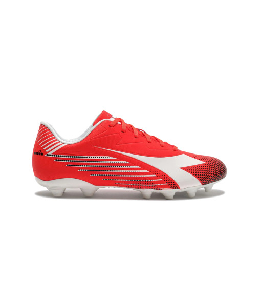 Soulier Soccer Diadora Pichichi 8 MG14 Senior, Fluo Rouge/Blanc/Noir