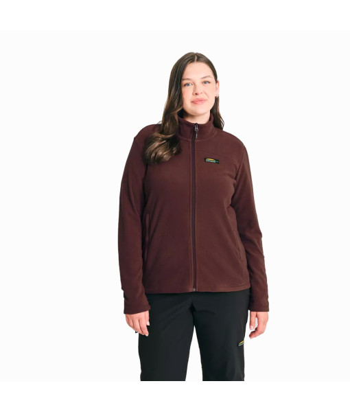 Chandail Chlorophylle Nilas Polaire Zip Femme, Raisin Fonée