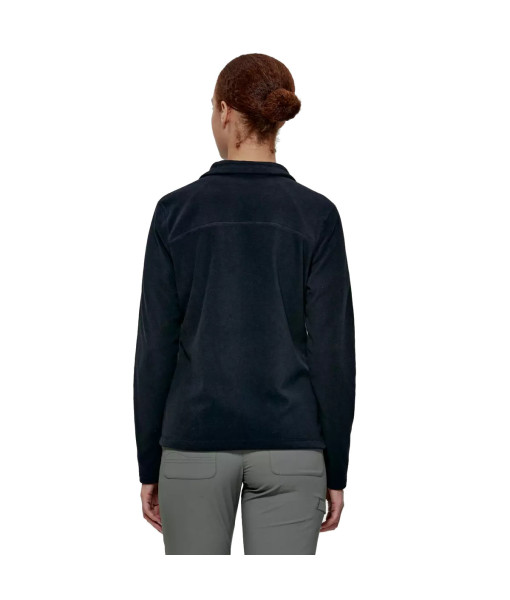 Chandail Chlorophylle Nilas Polaire Zip Femme, Noir Pur