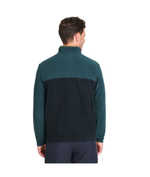 Chandail Chlorophylle Nilas Polaire À Snap Homme, Taïga/Noir Pur