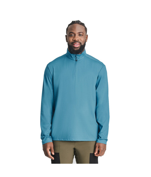 Chandail Chlorophylle Loken Quart-Zip Homme, Lune Bleue