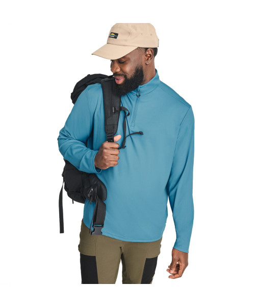 Chandail Chlorophylle Loken Quart-Zip Homme, Lune Bleue