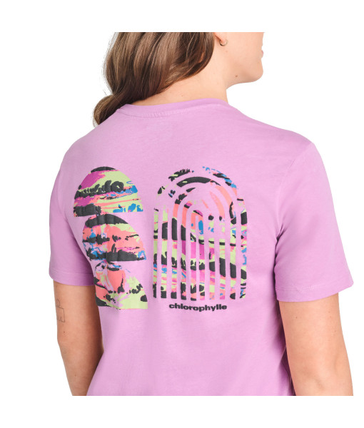 T-shirt Chlorophylle Vallée Femme, Prune Claire