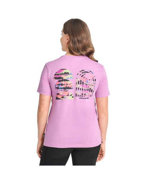 T-shirt Chlorophylle Vallée Femme, Prune Claire