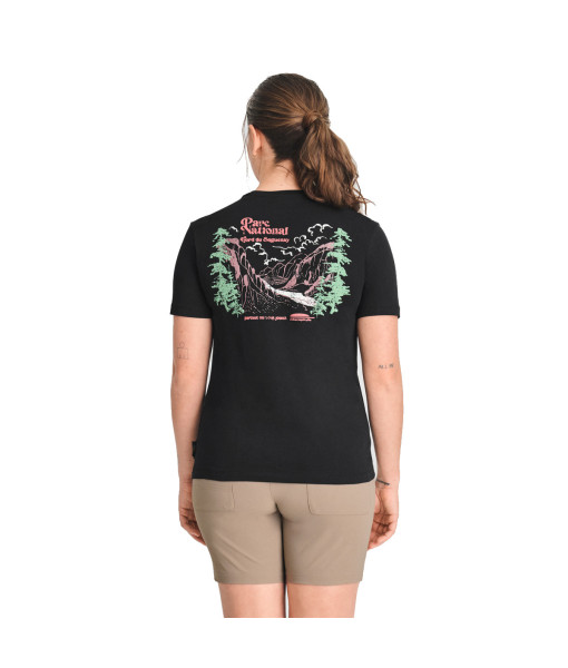 T-shirt Chlorophylle Parc National Femme, Noir Pur