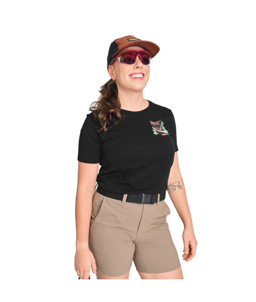 T-shirt Chlorophylle Parc National Femme, Noir Pur