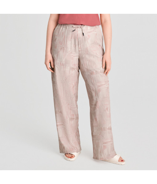 Pantalon Chlorophylle Azimut Jambe Large Femme, Lily Écru
