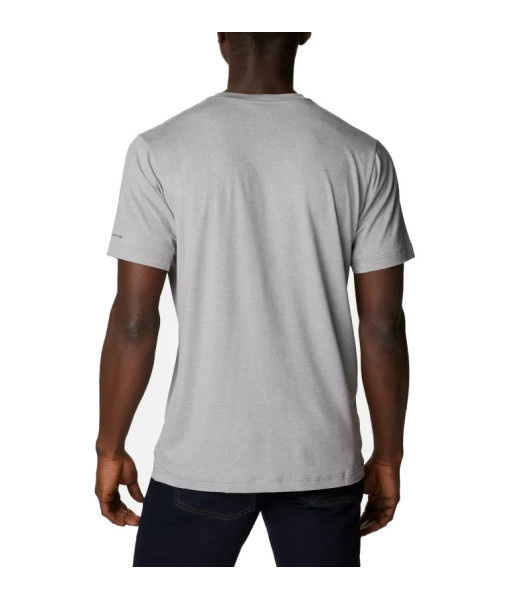 T-Shirt Columbia Tech Trail Crew Homme,  Cool Grey Heather