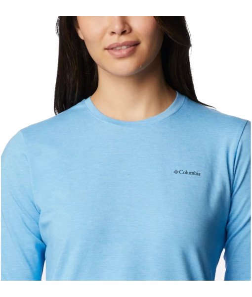 T-Shirt Columbia Sun Trek Manches Longues Femme, Vista Blue