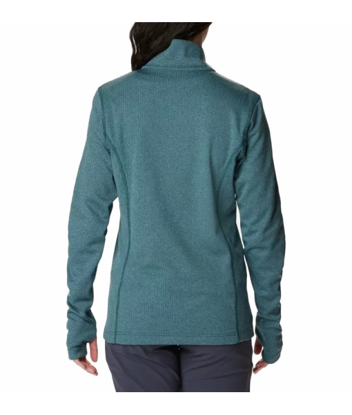 Chandail Columbia Park View Grid Fleece Full Zip Femme, Night Wave