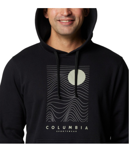 Chandail Columbia Trek Graphic Hoodie Homme, Noir/Linear Drifts