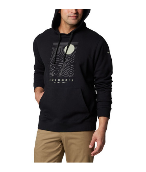 Chandail Columbia Trek Graphic Hoodie Homme, Noir/Linear Drifts