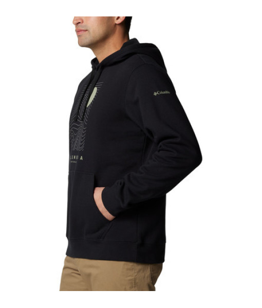 Chandail Columbia Trek Graphic Hoodie Homme, Noir/Linear Drifts