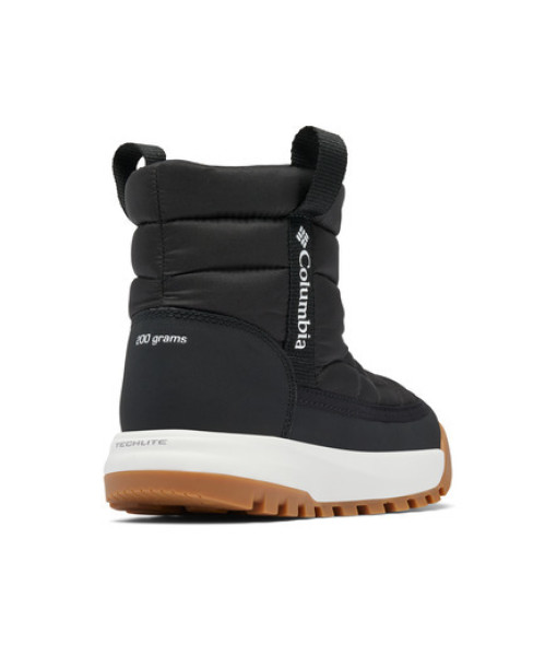 Columbia Snowtrot Mid Junior, Noir/Sel De Mer