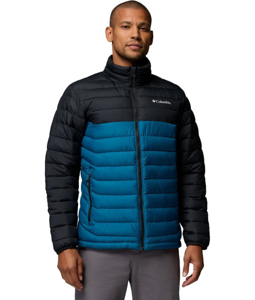 Manteau Columbia Powder Lite II Homme, Bleu Phoenix/Noir