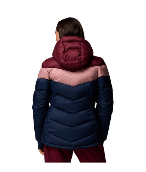 Manteau Columbia Abbott Peak II Isolé Femme, Collegiate Navy/Rich Wine/Eraser Pink