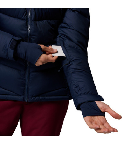 Manteau Columbia Abbott Peak II Isolé Femme, Collegiate Navy/Rich Wine/Eraser Pink