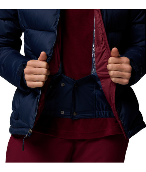 Manteau Columbia Abbott Peak II Isolé Femme, Collegiate Navy/Rich Wine/Eraser Pink