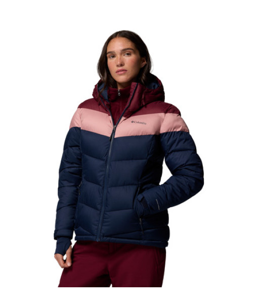 Manteau Columbia Abbott Peak II Isolé Femme, Collegiate Navy/Rich Wine/Eraser Pink