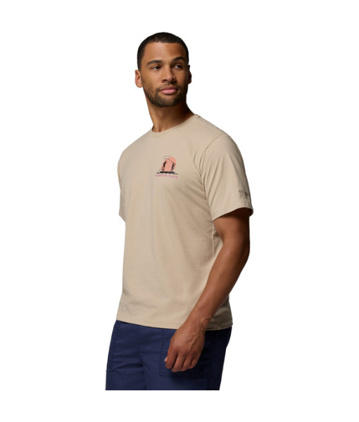 T-shirt Columbia Bonefish Flats Homme, Ancient Fossil