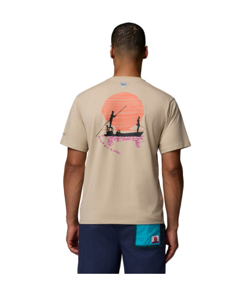 T-shirt Columbia Bonefish Flats Homme, Ancient Fossil