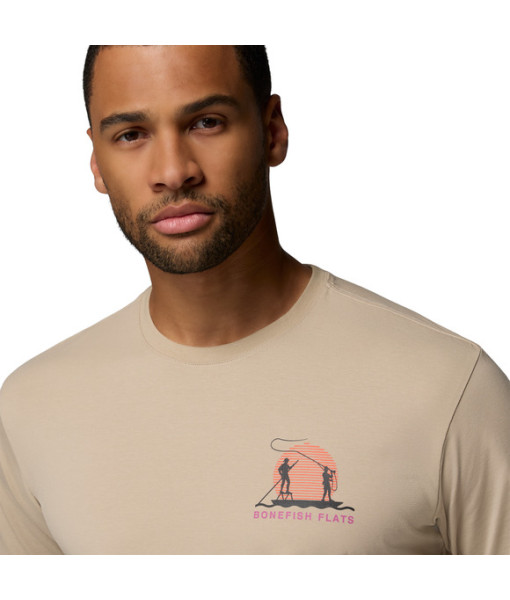 T-shirt Columbia Bonefish Flats Homme, Ancient Fossil