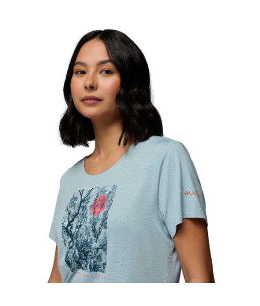 T-shirt Columbia Parsons Point Femme, Marine Light