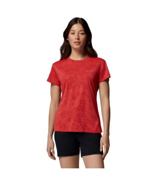 T-shirt Columbia Bluebird Canyon II Femme, Poppy Red