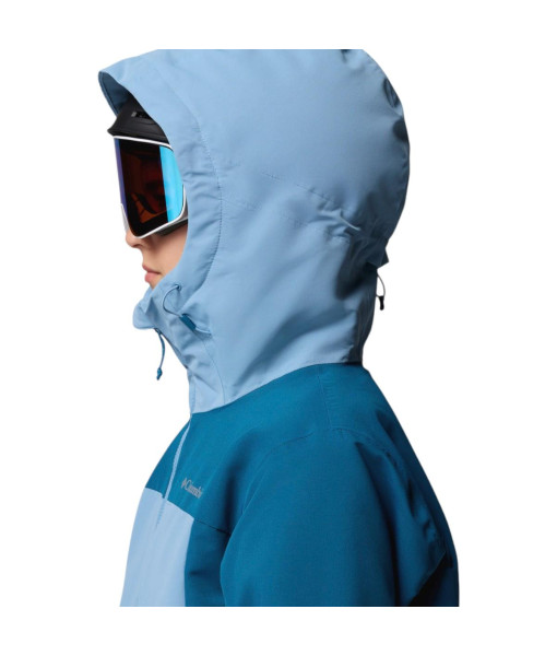 Manteau Columbia Alpine Echo Isolé Femme, Rainy Day/Bleu Phoenix