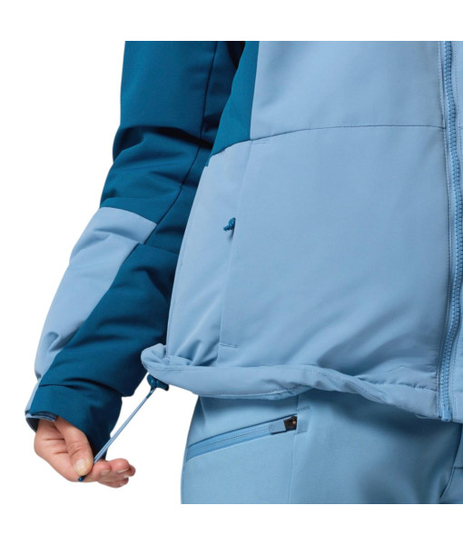 Manteau Columbia Alpine Echo Isolé Femme, Rainy Day/Bleu Phoenix