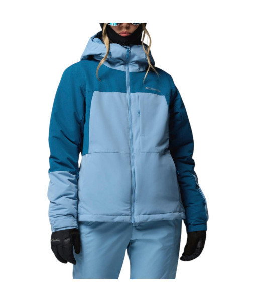 Manteau Columbia Alpine Echo Isolé Femme, Rainy Day/Bleu Phoenix