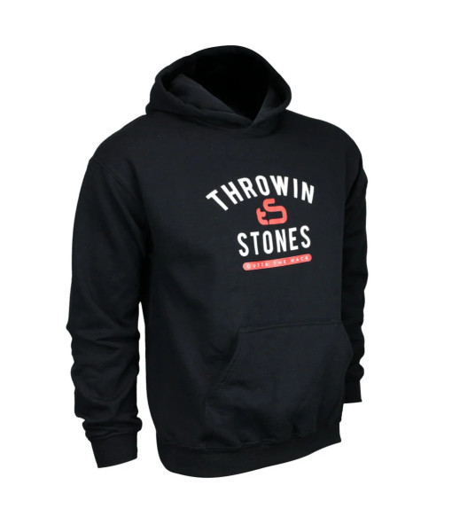 Hoodie Asham Throwin Stones, Noir