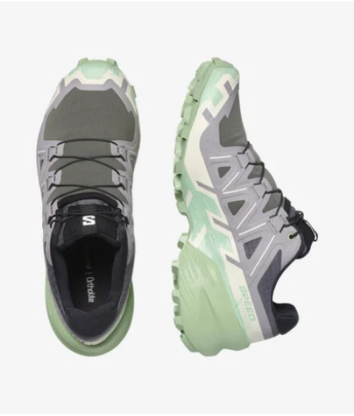 Salomon Speedcross 6, Femme, Castle Rock/Vanille/vert