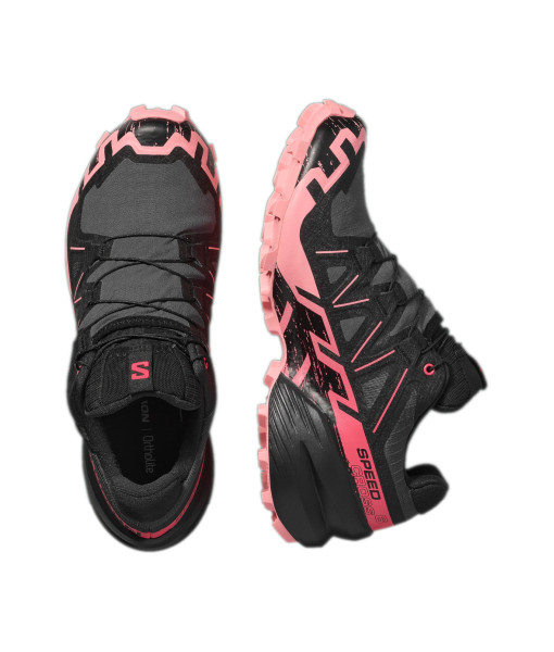 Salomon Speedcross 6 GTX Femme, Iron/Noir/Rose