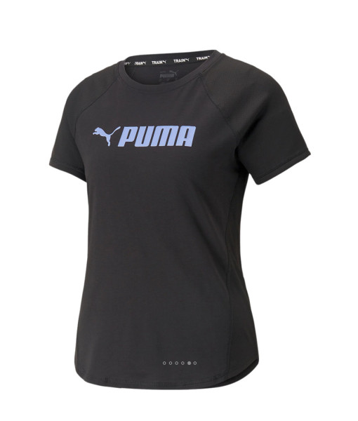 T-shirt Puma Fit Logo, Femme, Noir / Mauve