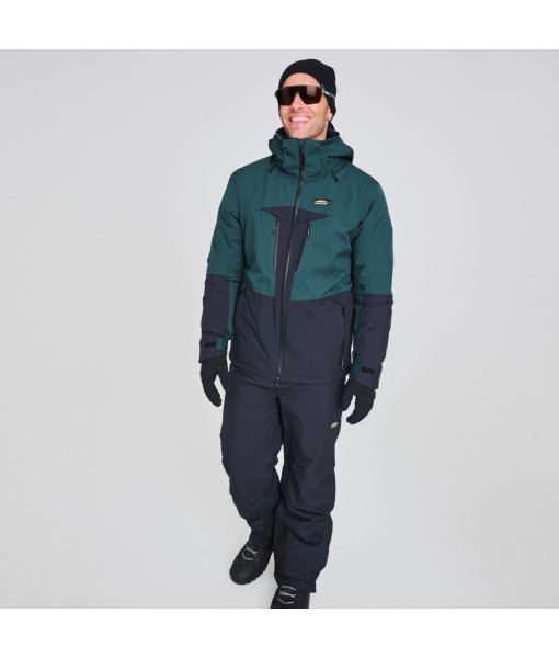 Manteau Chlorophylle Squamish Homme, Taïga/Noir Pur